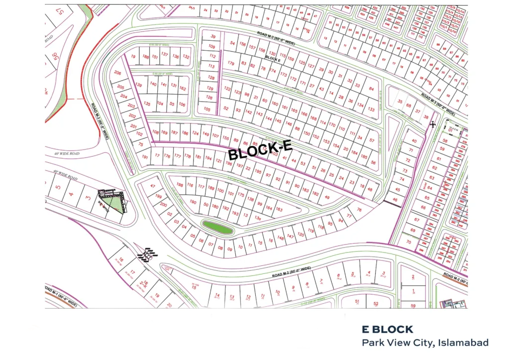 Park View City E Block Master Plan