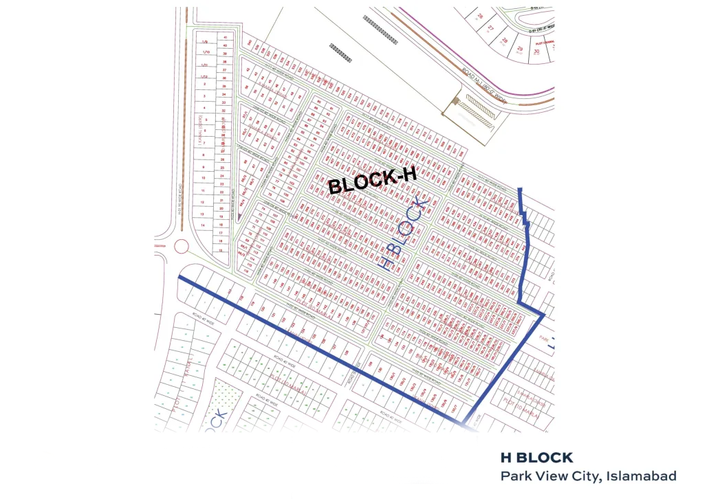 Park View City H Block Master Plan