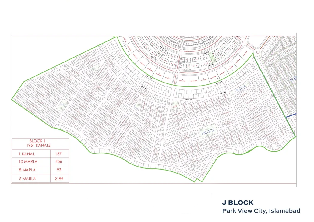 Park View City J Block Master Plan