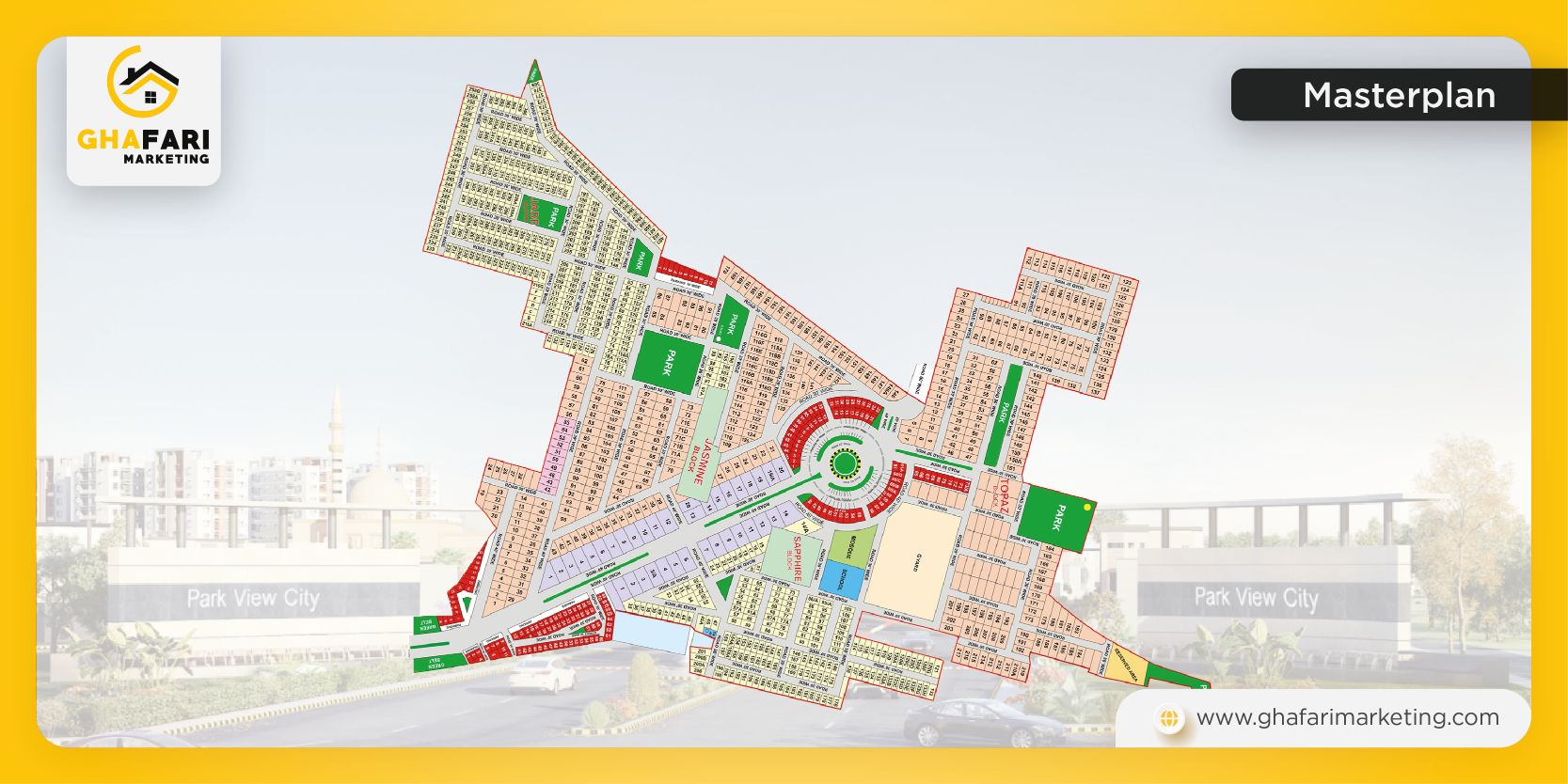 Masterplan of Park View City Lahore