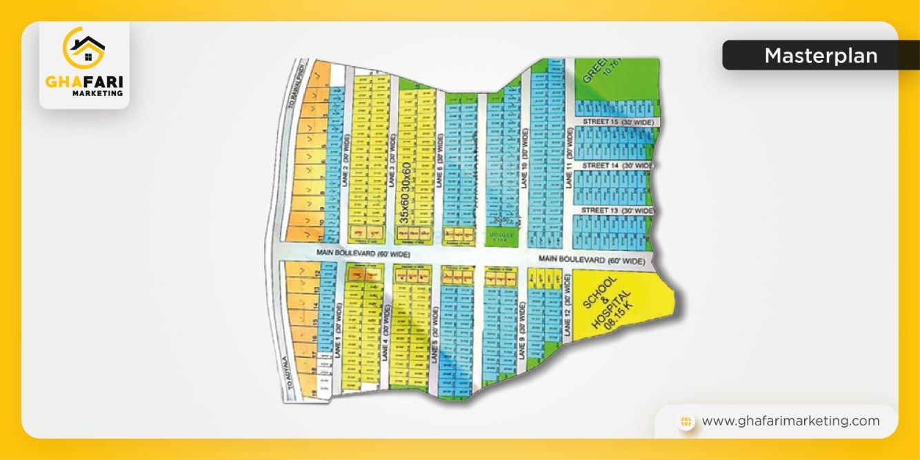 Masterplan of Rose Valley Rawalpindi