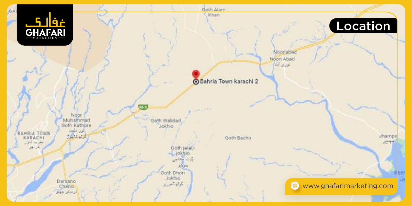 Location Map of bahria Town Kharachi 2