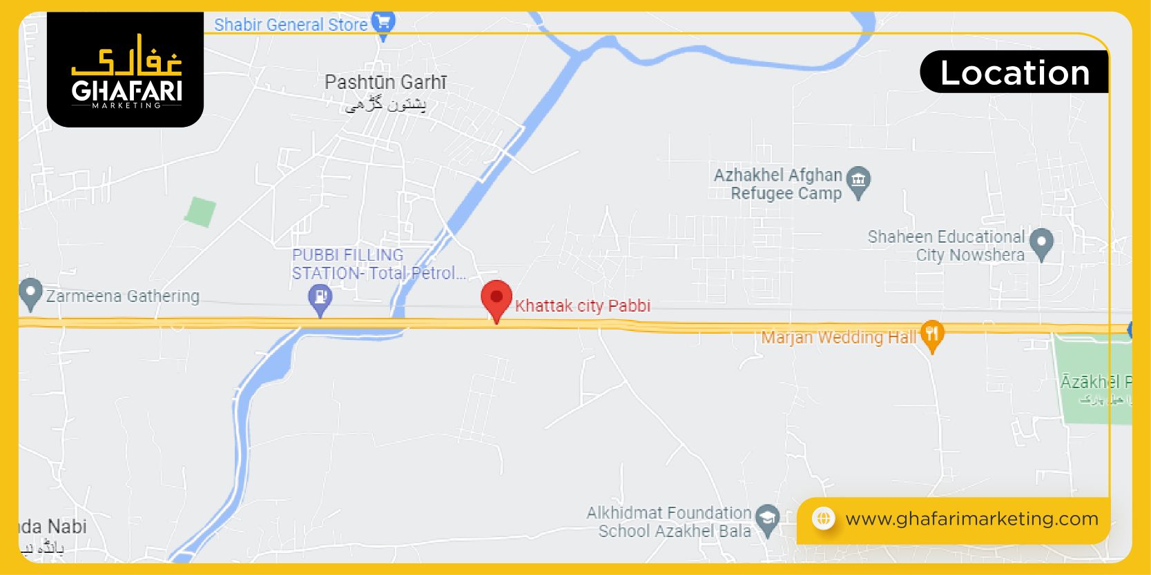 Khattak City Location map