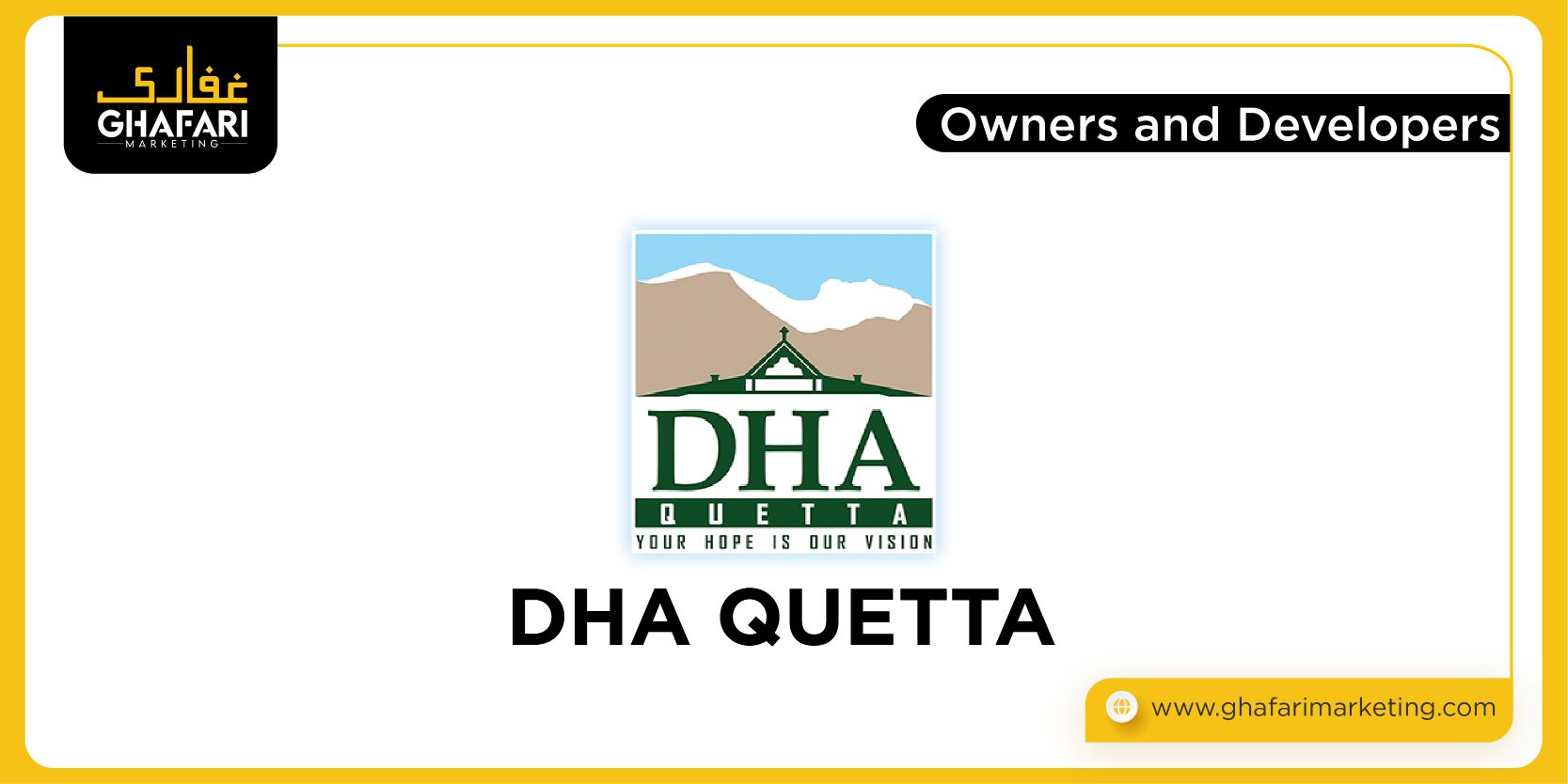 DHA Quetta Owners & Developers 