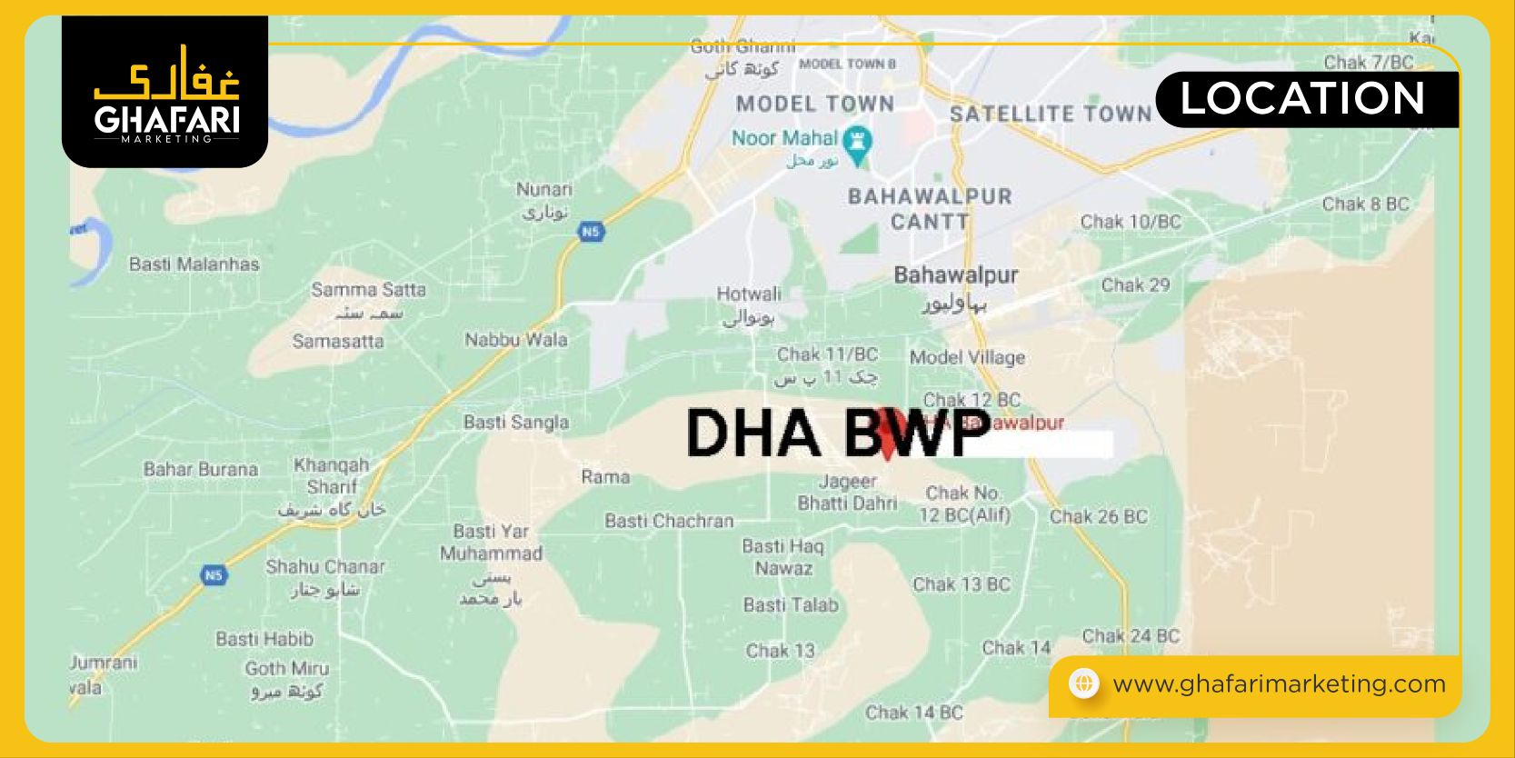 dha bahawalpur Location 