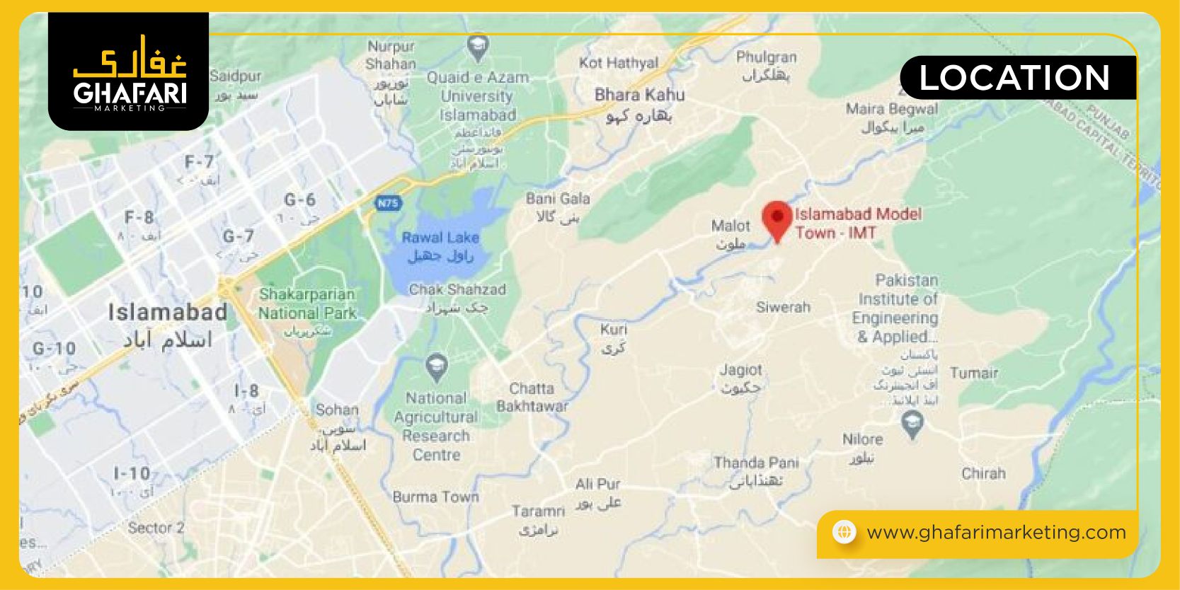 Islamabad Model Village Location Map 