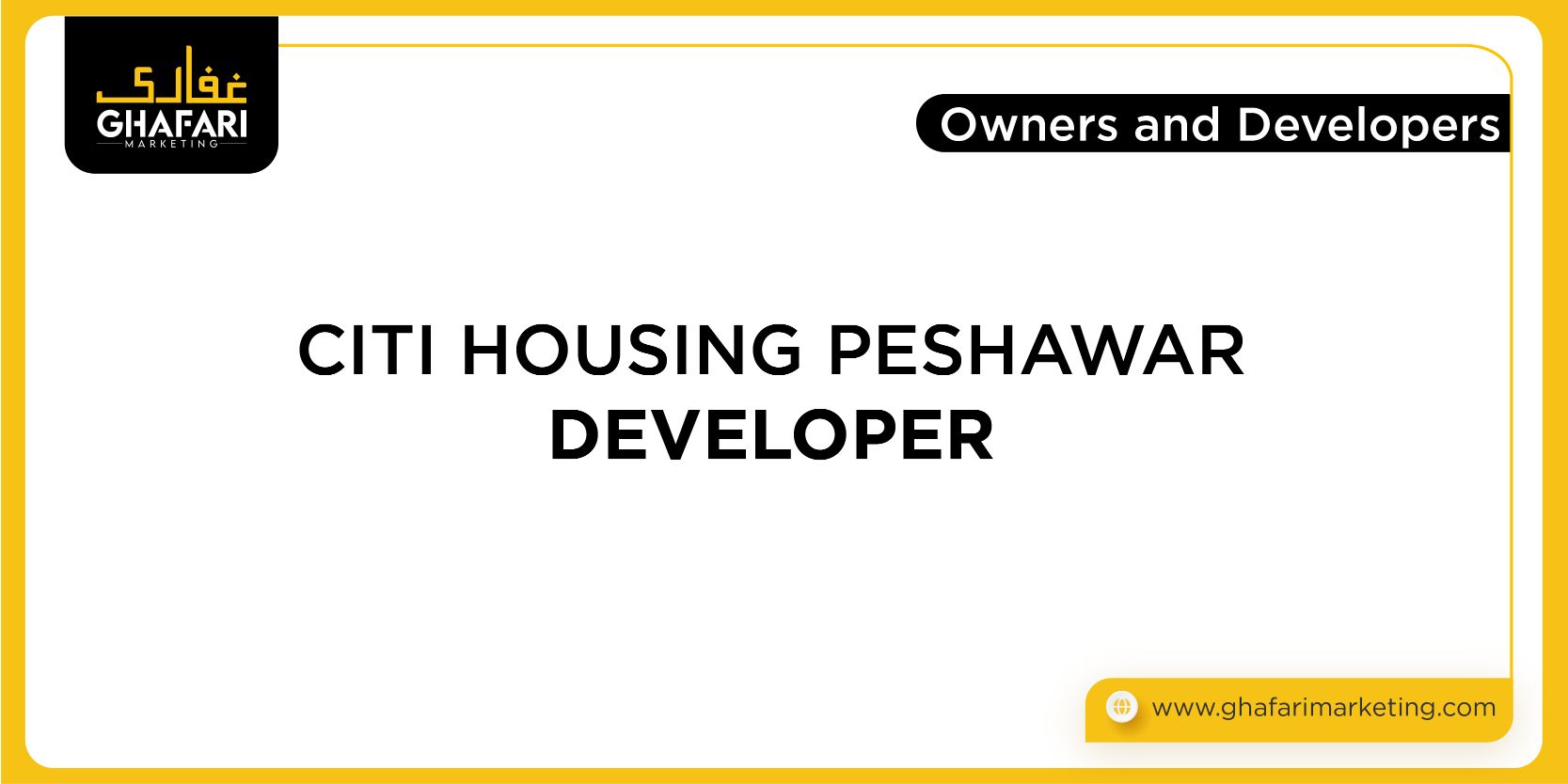 Owners & Developers Citi Housing Peshawar